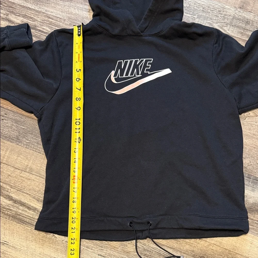 Nike Women’s size S Black Hoodie with White Swoosh